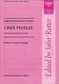 Crux Fidelis SATB choral sheet music cover